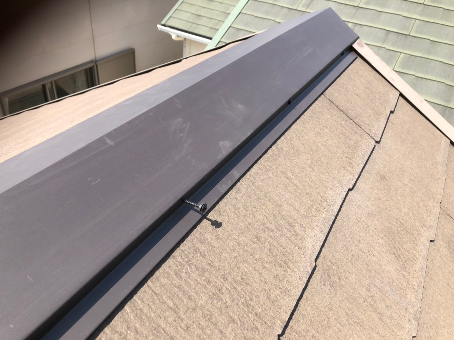 棟板金一本交換茶色